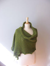 Dublin Wrap shown worn as a wrap thrown over one shoulder