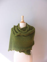 another view of how this shawl can be worn